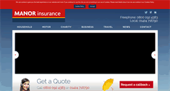 Desktop Screenshot of manorinsurance.co.uk